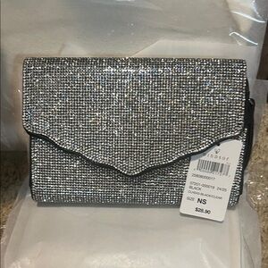 Windsor Glittering Silver Wristlet